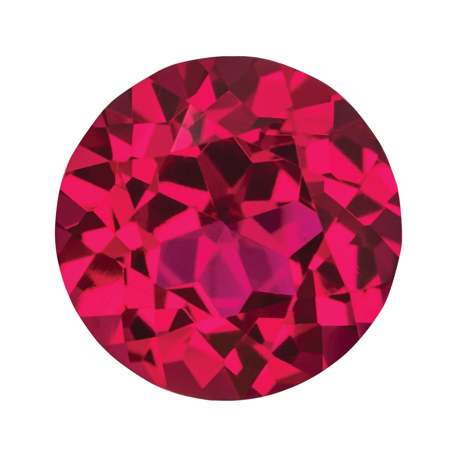 6 mm Lab-Grown Dark Red Ruby – Round Cut – Eye-Clean Quality — Sapphire Row · cut7