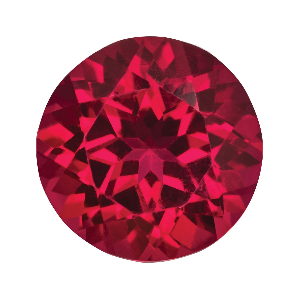 7 mm Lab-Grown Dark Red Ruby – Round Cut – Eye-Clean Quality — Sapphire Row · cut7
