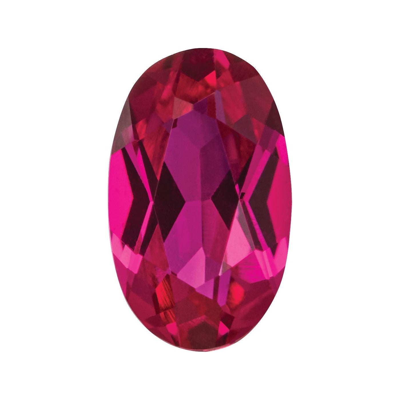 5x3 mm Lab-Grown Dark Red Ruby – Oval Cut – Eye-Clean Quality — Sapphire Row · cut7