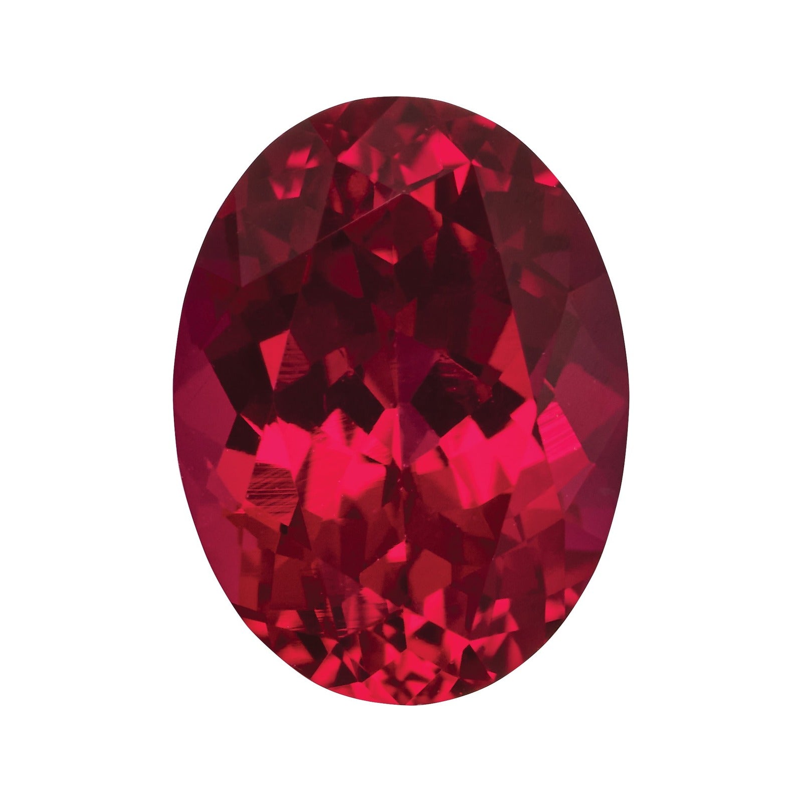 8x6 mm Lab-Grown Dark Red Ruby – Oval Cut – Eye-Clean Quality — Sapphire Row · cut7
