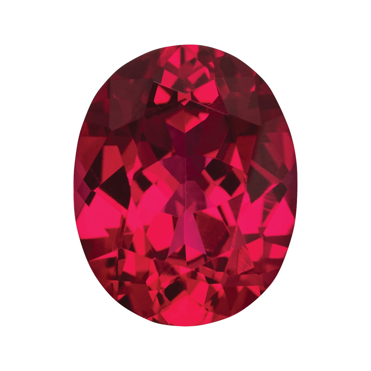 10x8 mm Lab-Grown Dark Red Ruby – Oval Cut – Eye-Clean Quality — Sapphire Row · cut7