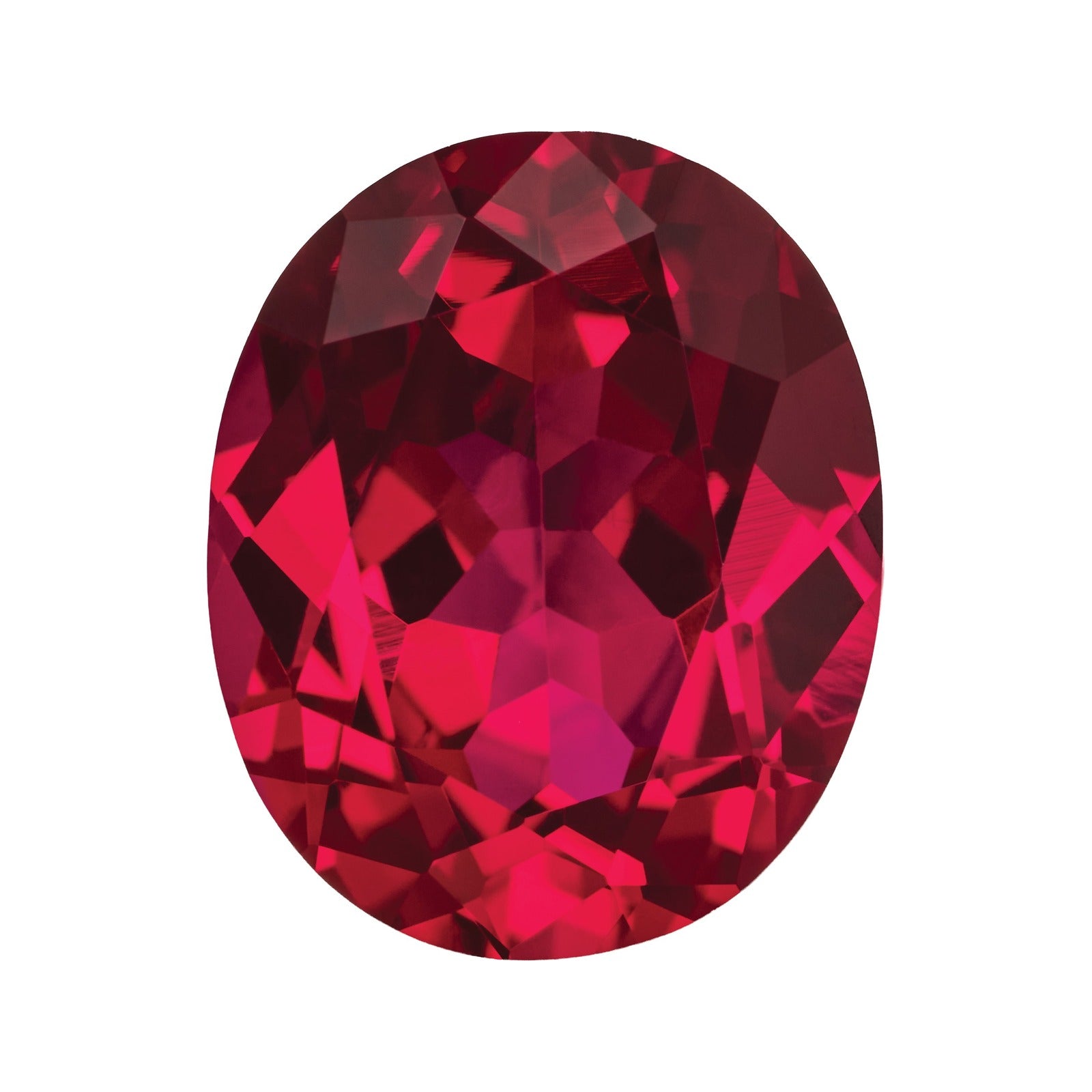 11x9 mm Lab-Grown Dark Red Ruby – Oval Cut – Eye-Clean Quality — Sapphire Row · cut7