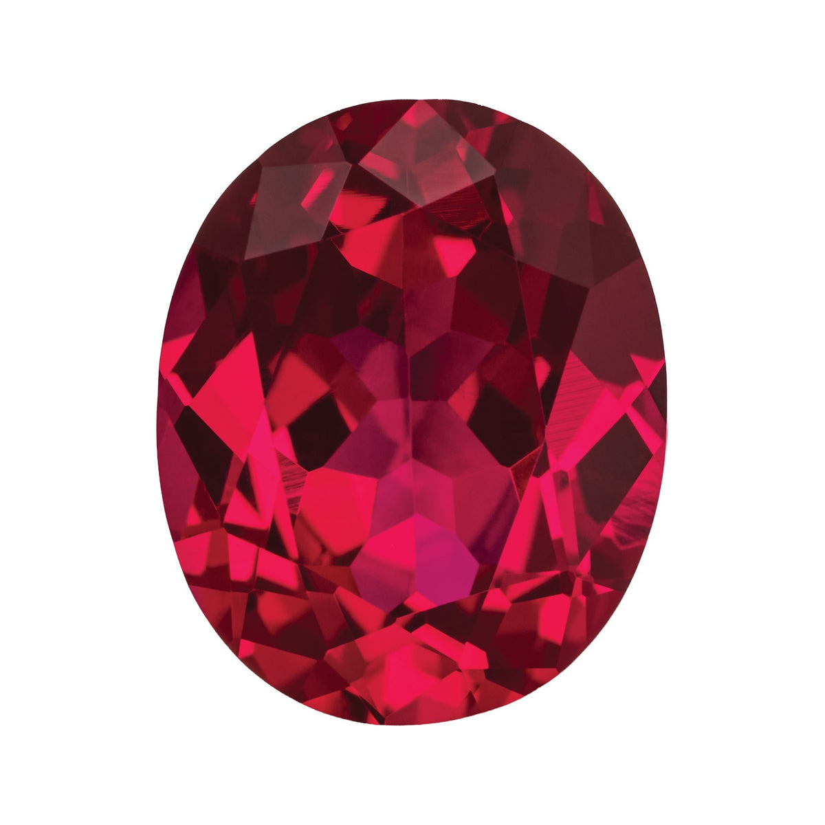11x9 mm Lab-Grown Dark Red Ruby – Oval Cut – Eye-Clean Quality — Sapphire Row · cut7