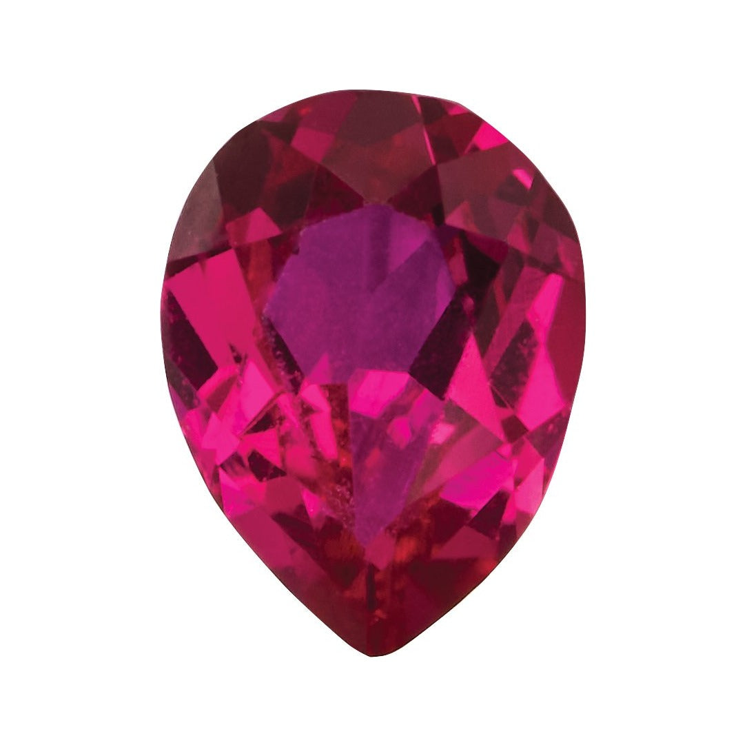 4x3 mm Lab-Grown Dark Red Ruby – Pear Cut – Eye-Clean Quality — Sapphire Row · cut7