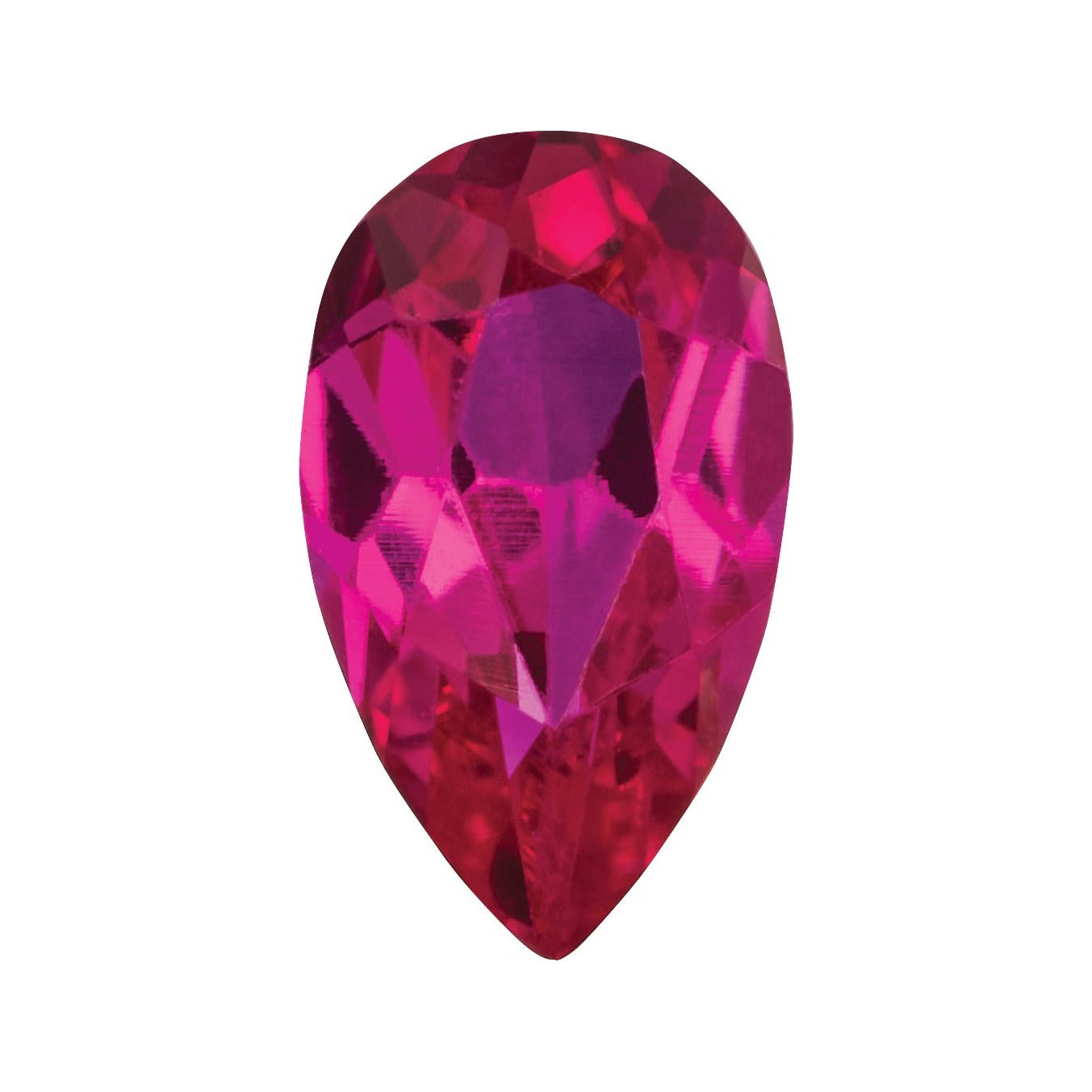5x3 mm Lab-Grown Dark Red Ruby – Pear Cut – Eye-Clean Quality — Sapphire Row · cut7