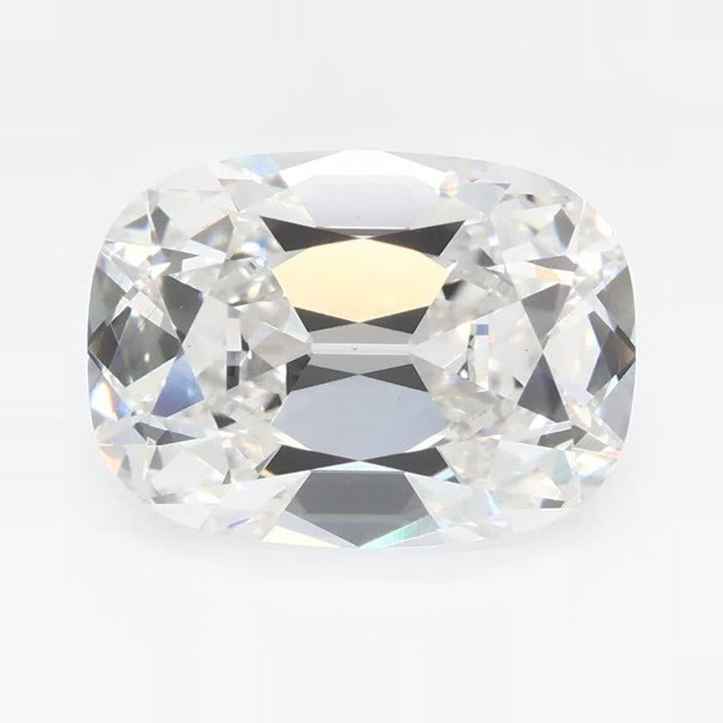 4.07 ct Lab-Grown Diamond – F VS1 – Elongated Cushion Old Mine Cut – GCAL Certified — Sapphire Row · cut7