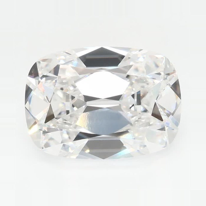 4.27 ct Lab-Grown Diamond – F VS1 – Elongated Cushion Old Mine Cut – GCAL Certified — Sapphire Row · cut7