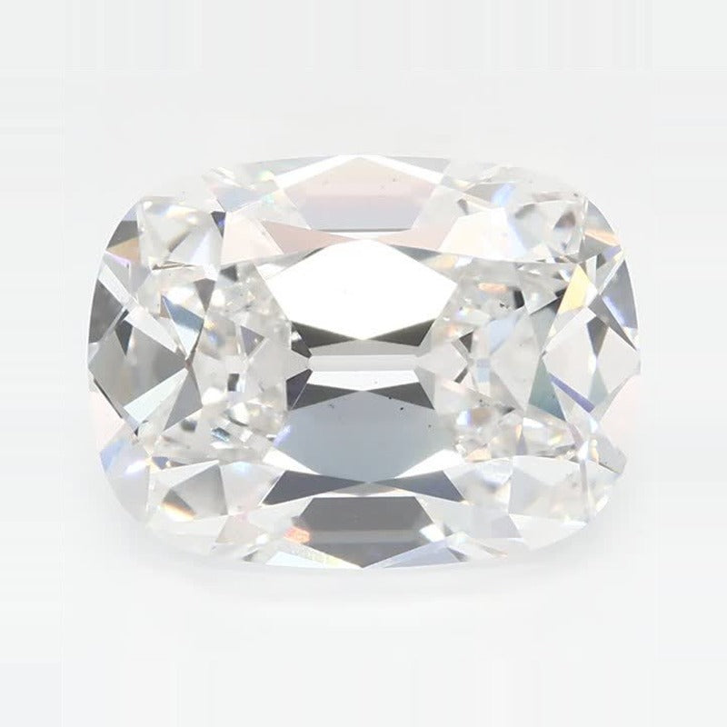 3.57 ct Lab-Grown Diamond – E VS2 – Elongated Cushion Old Mine Cut – GCAL Certified — Sapphire Row · cut7