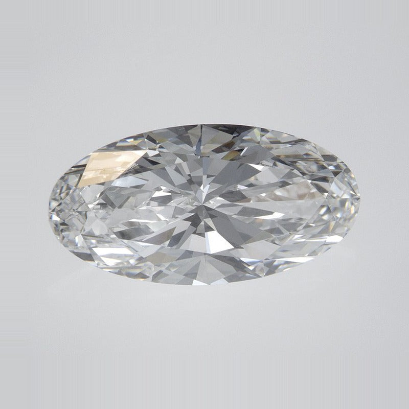 2.58 ct Lab-Grown Diamond – D VVS2 – Elongated Oval Cut – IGI Certified — Sapphire Row · cut7