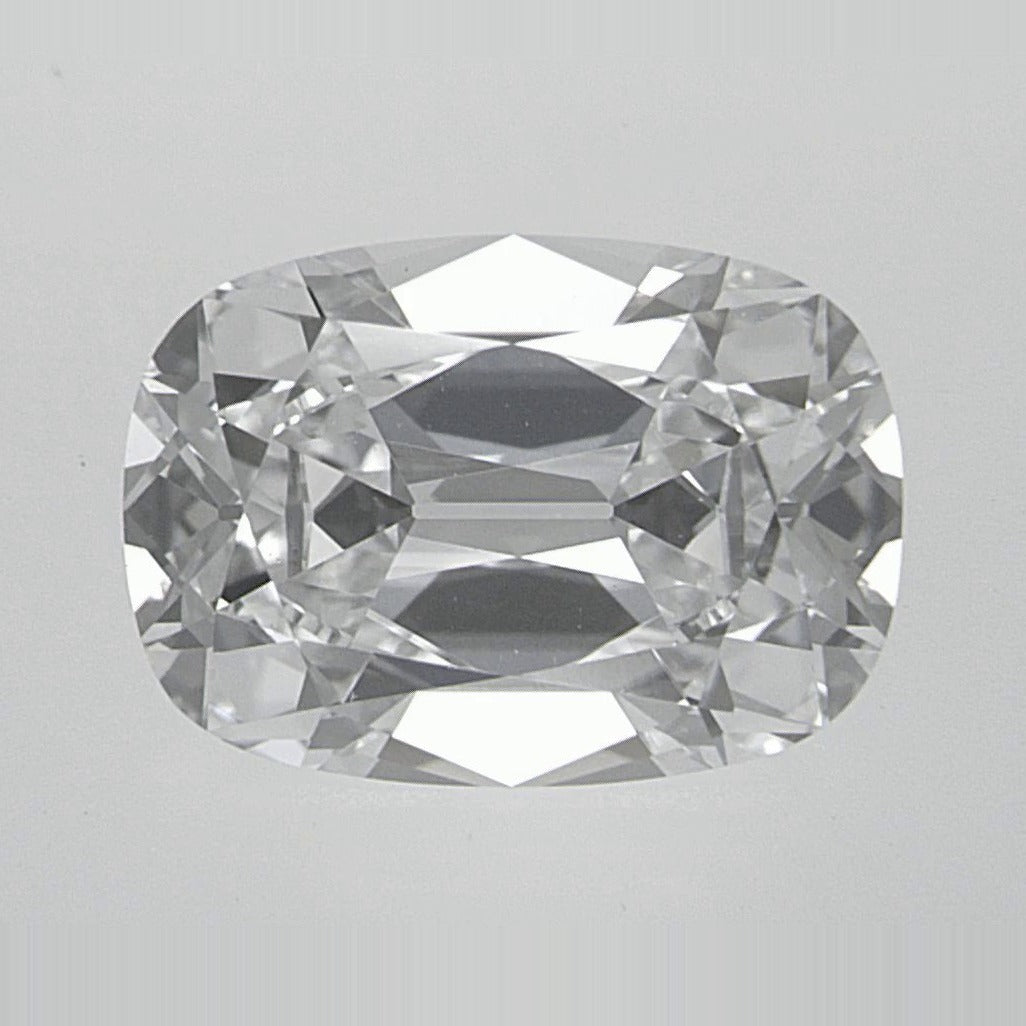 2.21 ct Lab-Grown Diamond – E VVS2 – Elongated Cushion Old Mine Cut – GIA Certified — Sapphire Row · cut7
