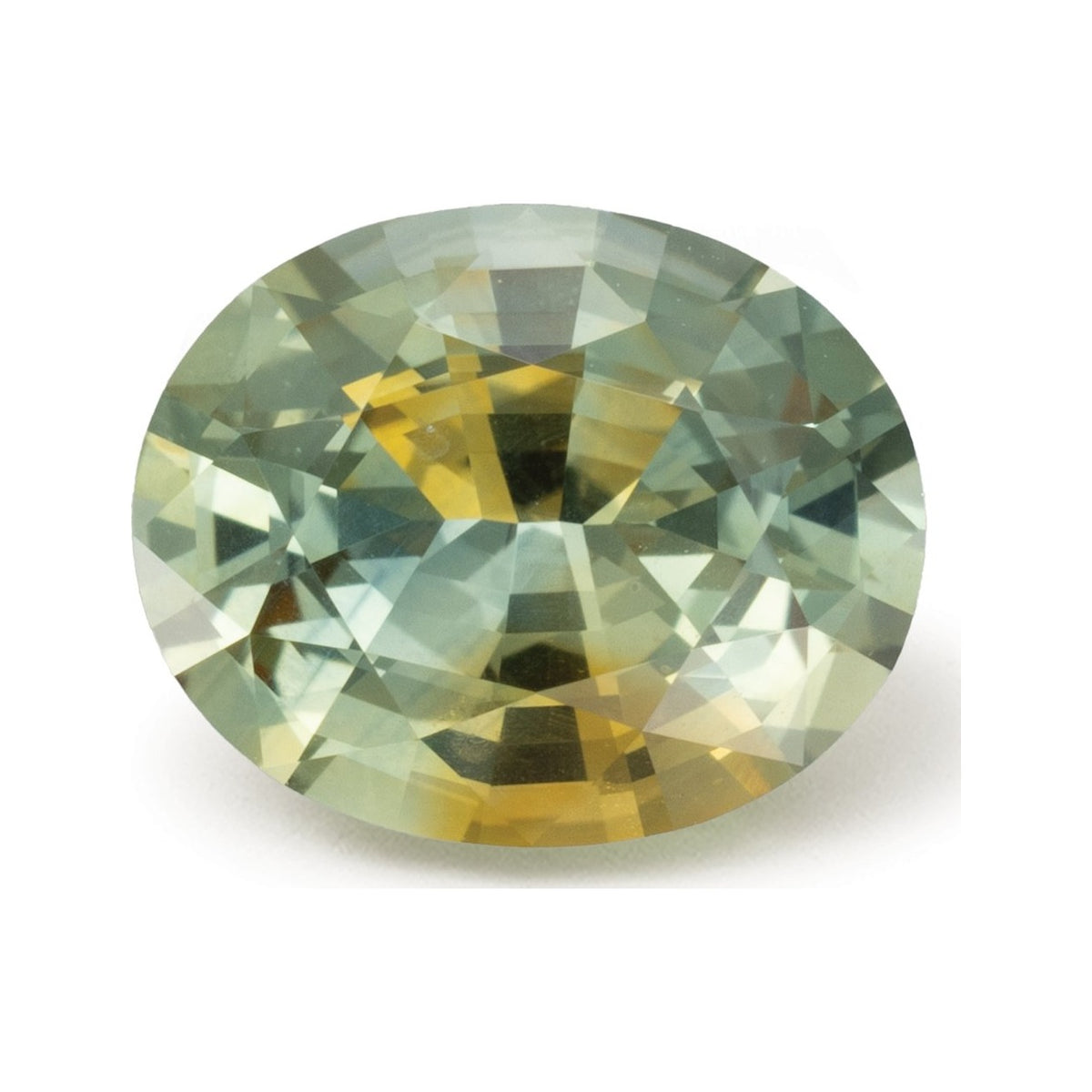 2.09 ct Natural Green Sapphire (Heated) – Oval Cut – Montana — Sapphire Row · cut7