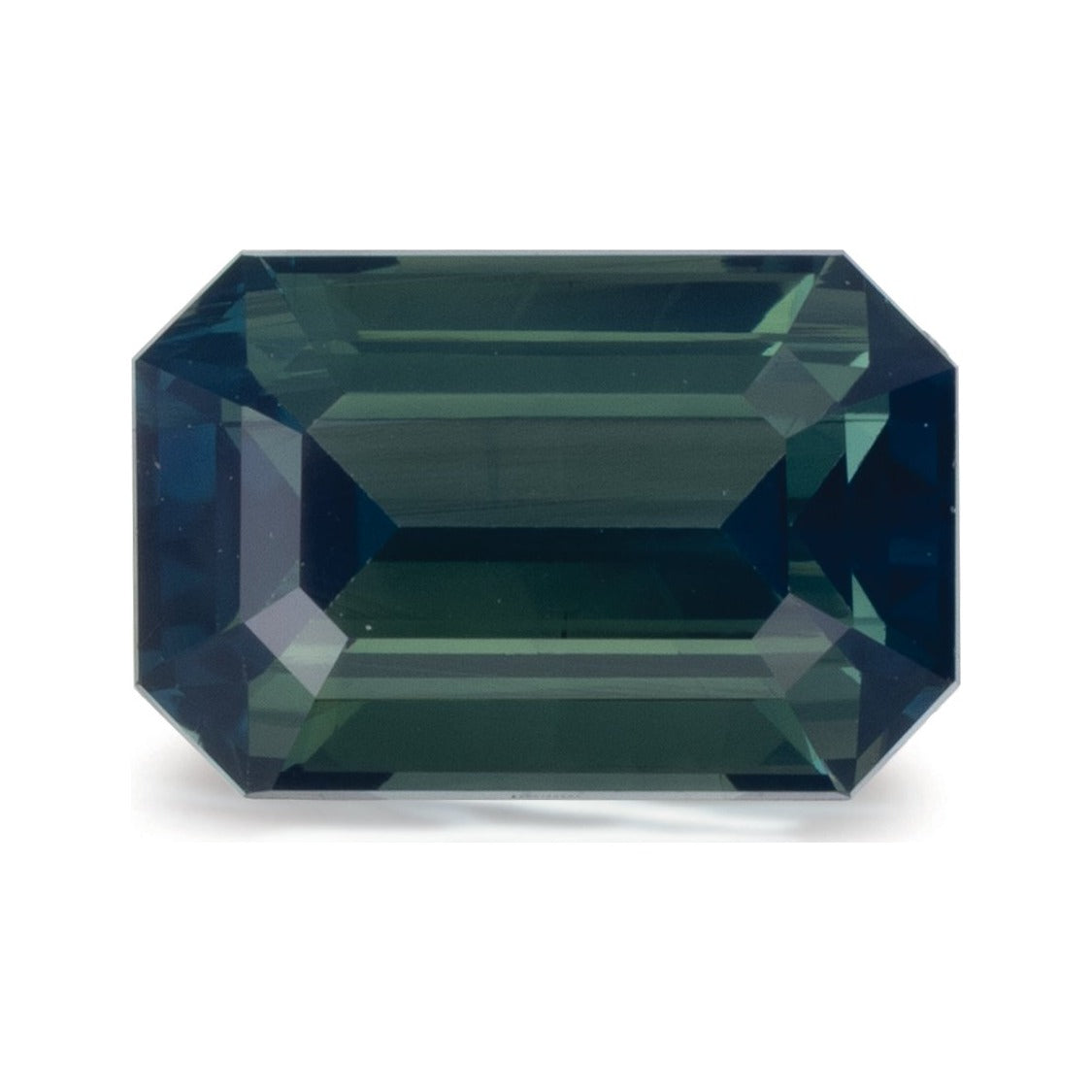 1.57 ct Natural Teal Blue Sapphire (No Heat) – Emerald Cut — Sapphire Row · cut7