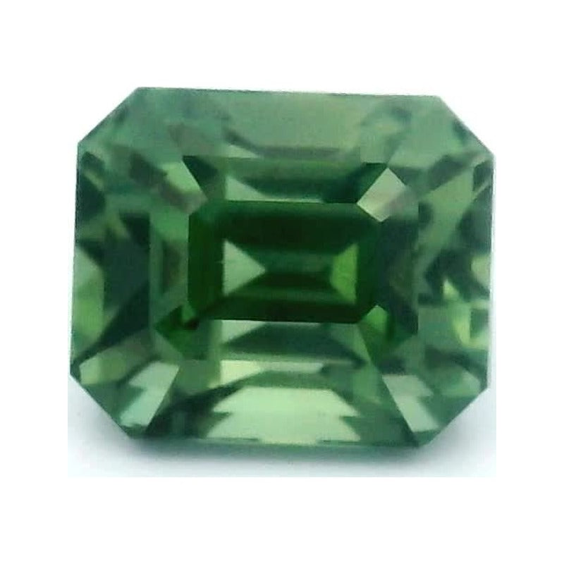 1.09 ct Natural Green Sapphire (Heated) – Emerald Cut — Sapphire Row · cut7