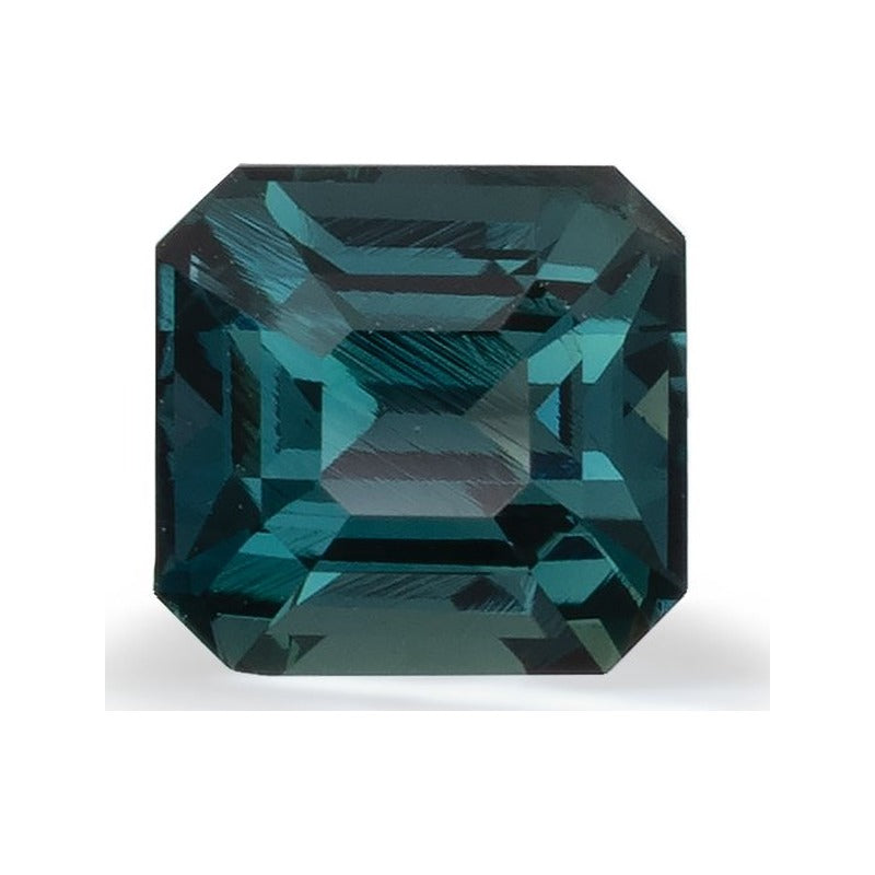 1.00 ct Natural Teal Blue Sapphire (Heated) – Asscher Cut — Sapphire Row · cut7