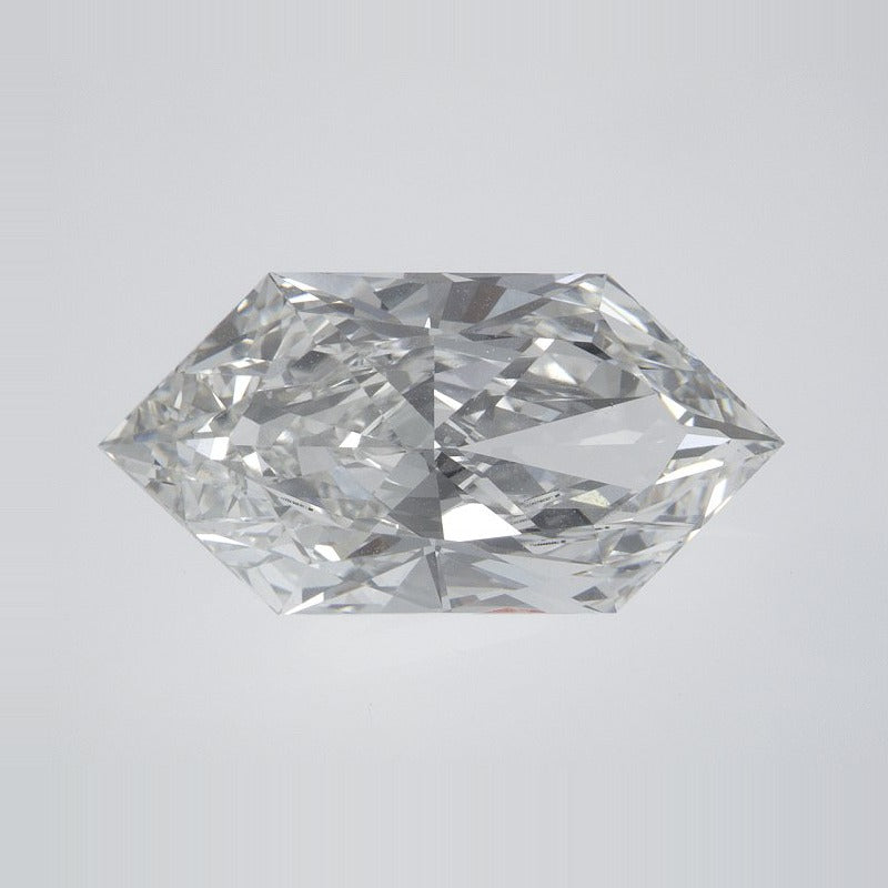4.02 ct Lab-Grown Diamond – F VVS2 – Elongated Hexagon Duchess Faceted-cut – IGI Certified — Sapphire Row · cut7
