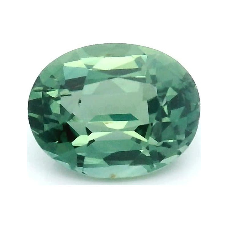1.12 ct Natural Green Sapphire (Heated) – Oval Cut — Sapphire Row · cut7