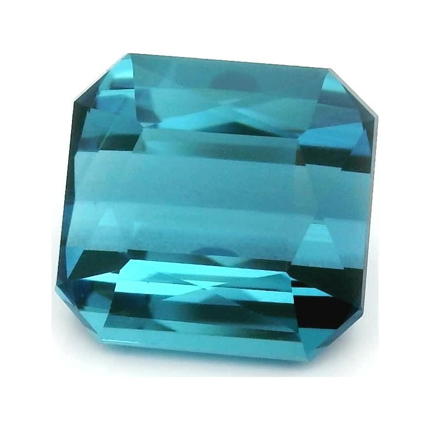 3.96 ct Natural Indicolite Tourmaline – Emerald Cut — Sapphire Row · cut7