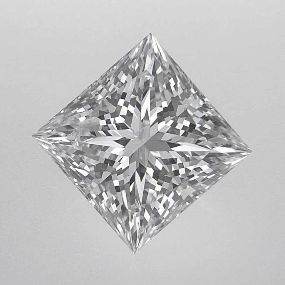 3.10 ct Lab-Grown Diamond – E VVS2 – Square Cut – IGI Certified — Sapphire Row · cut7