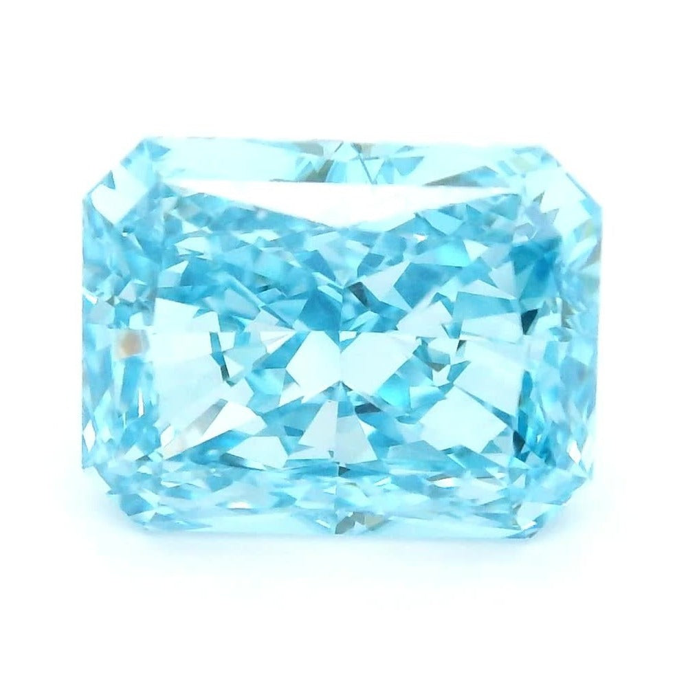 3.02 ct Lab-Grown Fancy Vivid Blue Diamond – VVS2 – Radiant Cut – IGI Certified — Sapphire Row · cut7