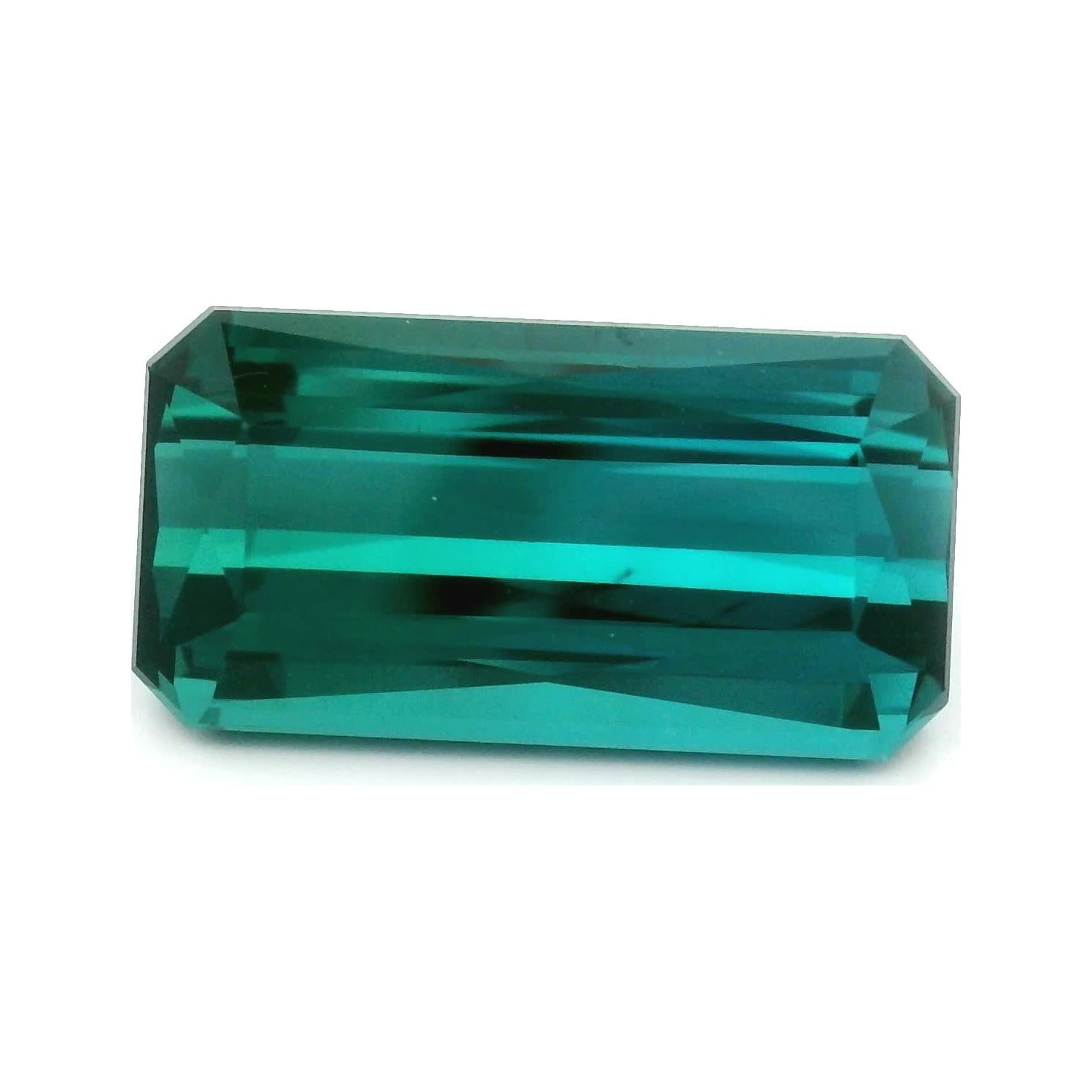 7.80 ct Natural Indicolite Tourmaline – Emerald Cut — Sapphire Row · cut7