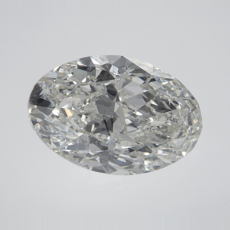 3.07 ct Natural Diamond – H SI2 – Oval Cut – EGL USA Certified — Sapphire Row · cut7
