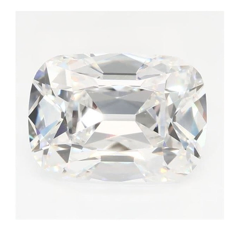 2.47 ct Lab-Grown Diamond – E VVS2 – Elongated Cushion Old Mine Cut – GCAL Certified — Sapphire Row · cut7